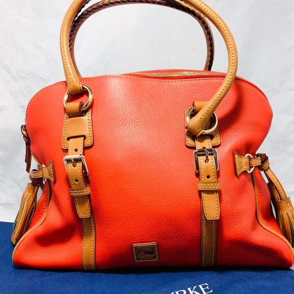 Dooney & Bourke Handbags - Dooney & Bourke Tomato Domed Buckle Satchel